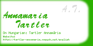 annamaria tartler business card